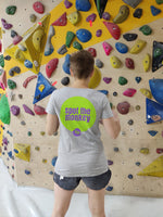 Load image into Gallery viewer, climbing T-shirt by Funkybeta bouldering - Spot the monkey - climbing T-shirt for ladies
